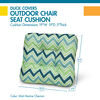 Classic Accessories 19" x 19" x 5" Seat Cushions, Mint Marine Chevron, 2PK DCMMCH19195-2PK